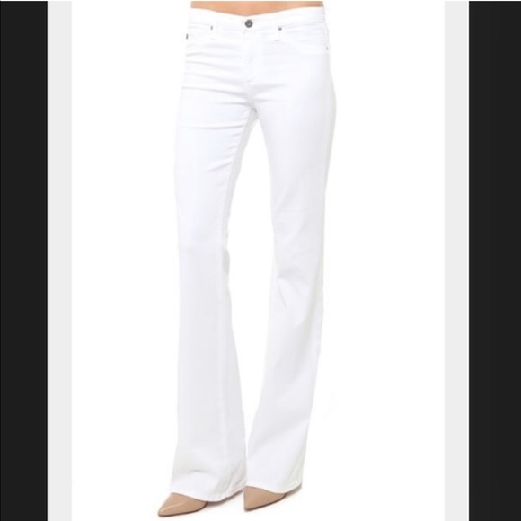 AG Adriano Goldschmied The Ballad Slim Boot Jeans Coastal Grandma White Size 29R - Picture 6 of 15